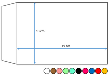 Cargar imagen en el visor de la galería, Sacos Papel Pago 13x19 cm (Paquete 25 uni)